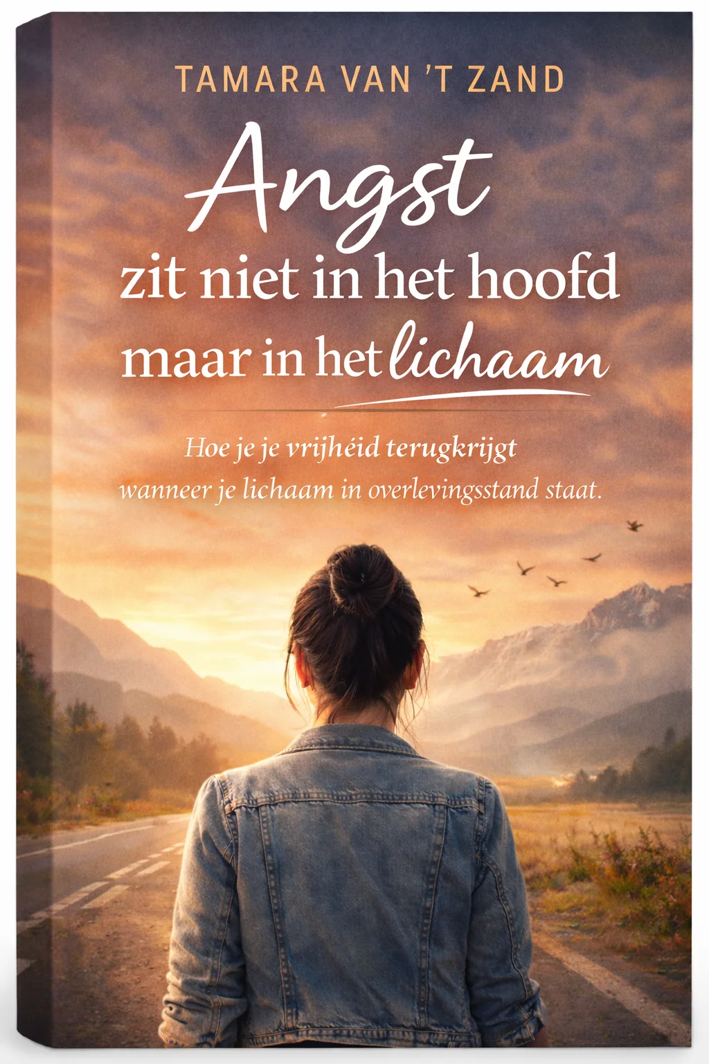 Boek kaft angst zit niet in je hoofd maar in het lichaam